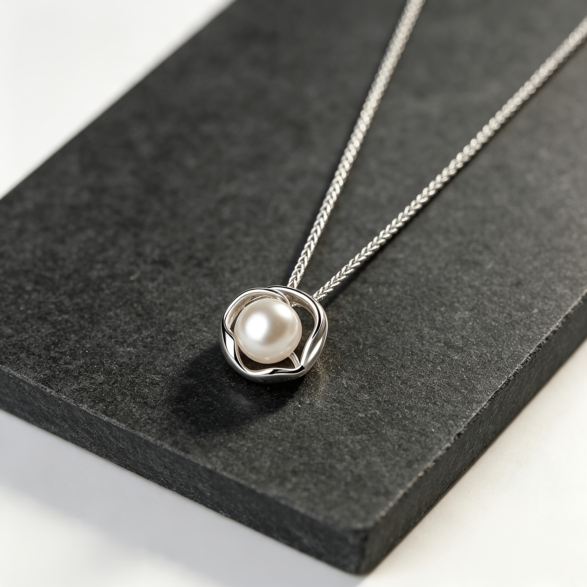 Women's 925 Sterling Silver Geometric Circle Collarbone Chain